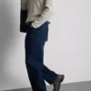 Jeans elásticos de perna reta
