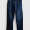 Jeans elásticos de perna reta