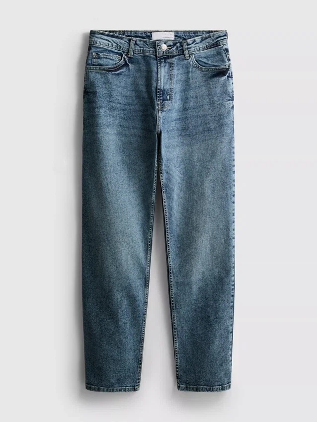 Jeans elásticos de perna reta