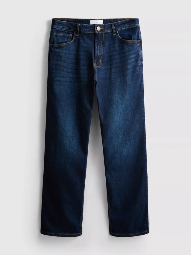 Jeans elásticos de perna reta