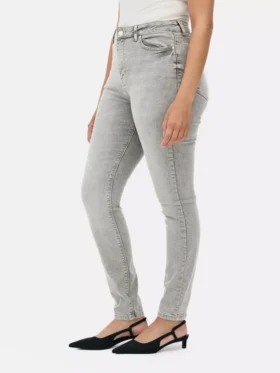 Jeans justos de cintura alta