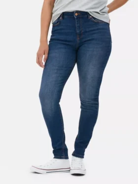 Jeans justos de cintura alta