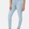 Jeans justos de cintura alta