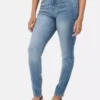 Jeans justos de cintura alta