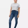 Jeans justos de cintura alta
