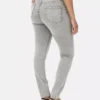 Jeans justos de cintura alta