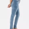 Jeans justos de cintura alta