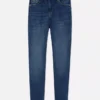 Jeans justos de cintura alta
