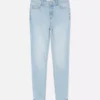 Jeans justos de cintura alta