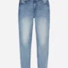 Jeans justos de cintura alta