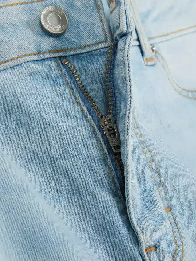 Jeans justos de cintura alta