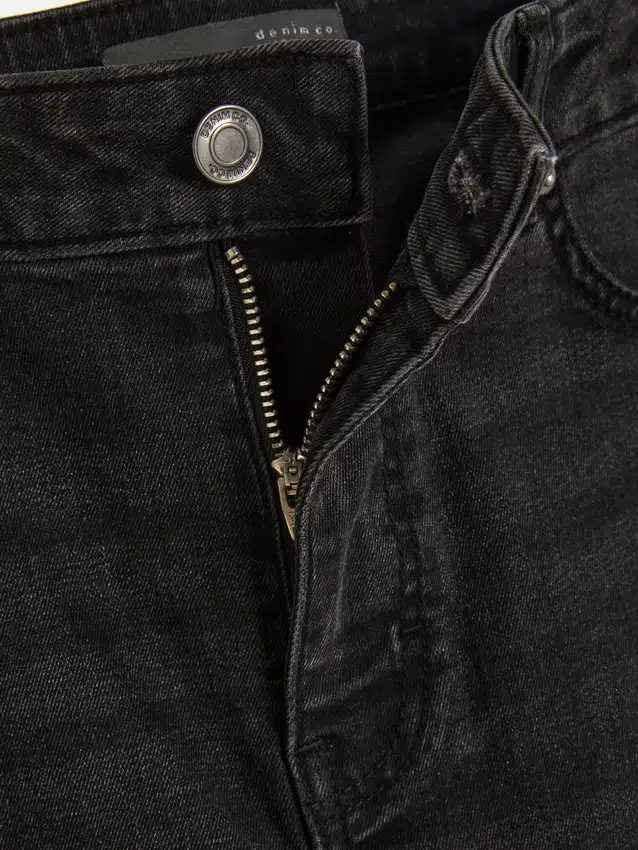 Jeans justos de cintura alta
