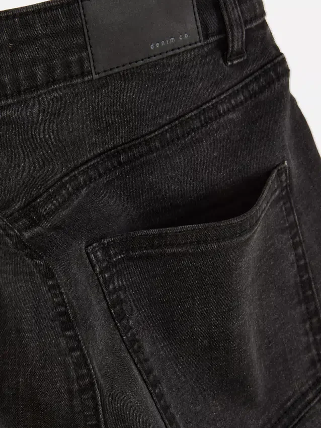 Jeans justos de cintura alta