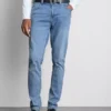 Jeans justos de cintura média