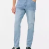 Jeans justos de cintura média