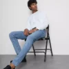 Jeans justos de cintura média