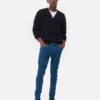 Jeans justos de cintura média