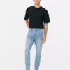 Jeans justos de cintura média