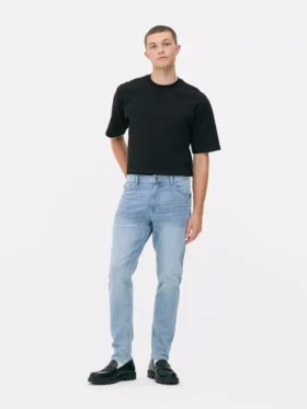 Jeans justos de cintura média