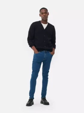 Jeans justos de cintura média