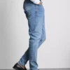 Jeans justos de cintura média