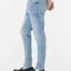 Jeans justos de cintura média