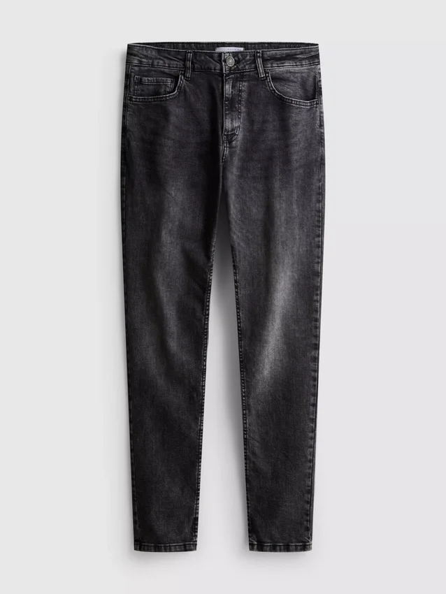 Jeans justos de cintura média
