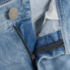 Jeans justos de cintura média