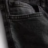 Jeans justos de cintura média