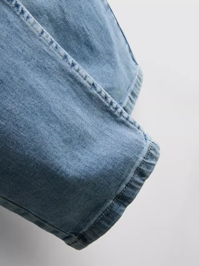 Jeans justos de cintura média