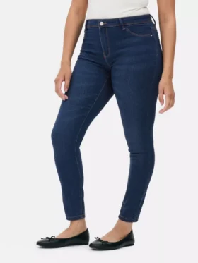 Jeans justos de cintura média Essential | regular