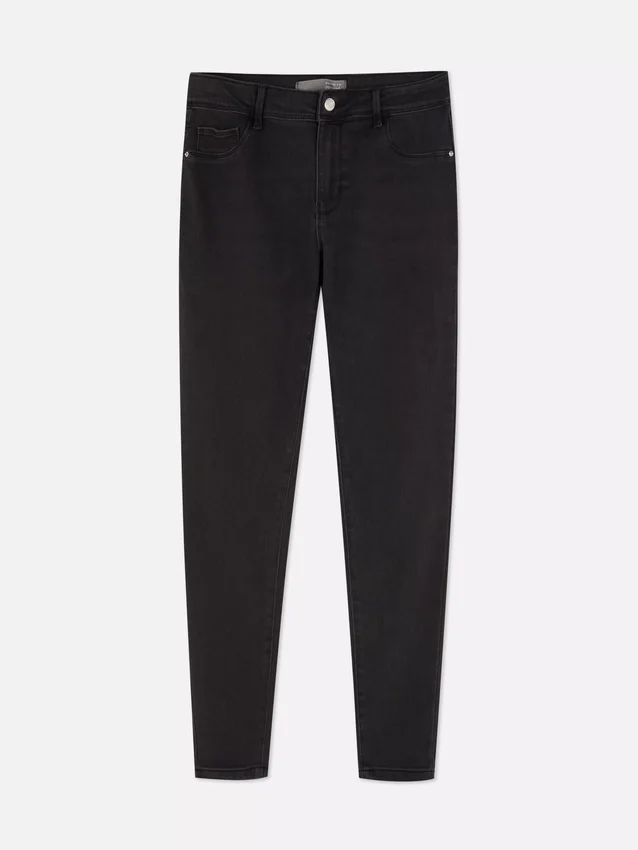 Jeans justos de cintura média Essential | regular