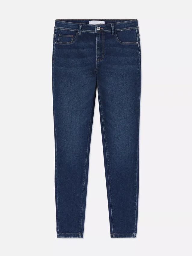 Jeans justos de cintura média Essential | regular