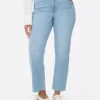 Jeans justos de perna reta | corte regular