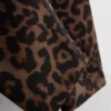 Leggings capri desportivas com padrão de leopardo