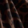 Leggings capri desportivas com padrão de leopardo