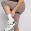 Leggings capri desportivas de cintura alta