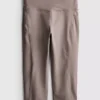Leggings capri desportivas de cintura alta