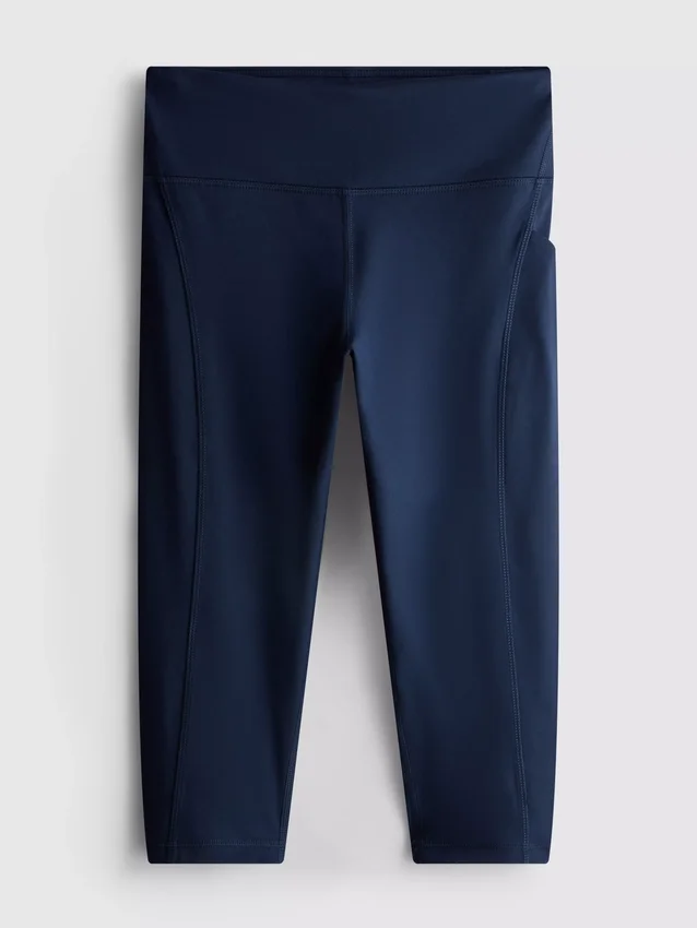 Leggings capri desportivas de cintura alta, com apoio suave