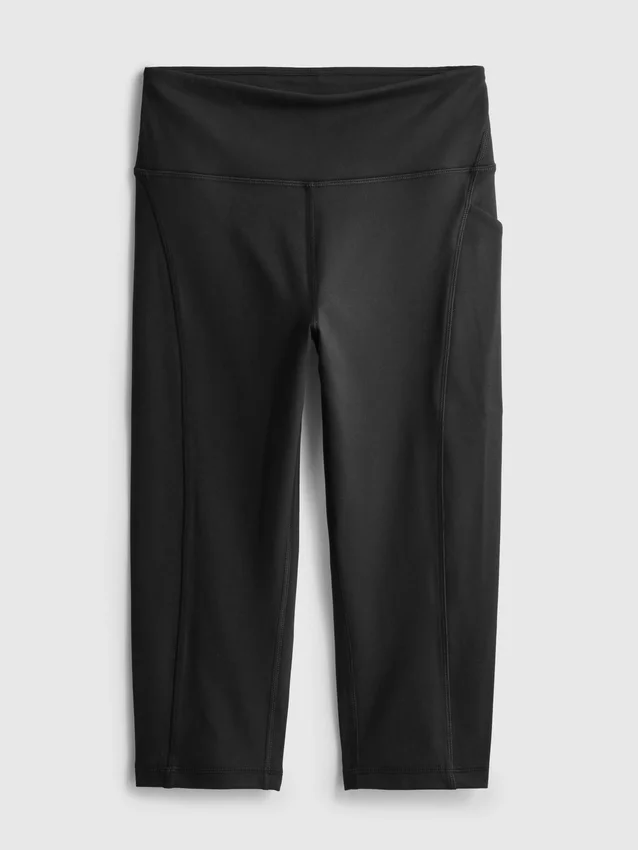 Leggings capri desportivas de cintura alta, com apoio suave