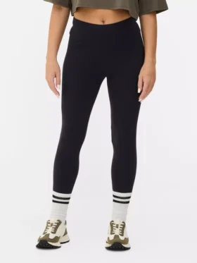 Leggings de jersey de cintura alta