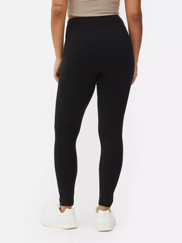 Leggings de jersey de cintura alta