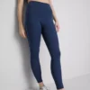 Leggings desportivas com apoio suave e detalhes em forma de tubo