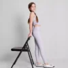 Leggings desportivas com franzido