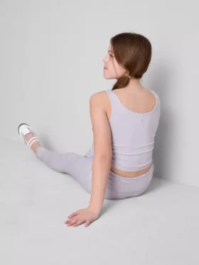 Leggings desportivas com franzido