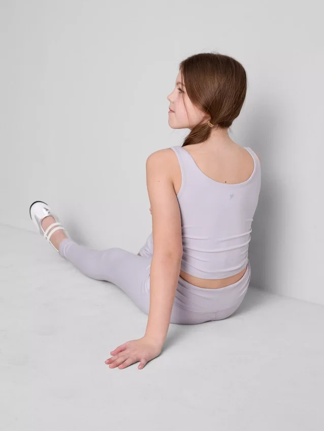 Leggings desportivas com franzido