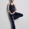 Leggings desportivas de cintura alta, apoio suave e corte alargado