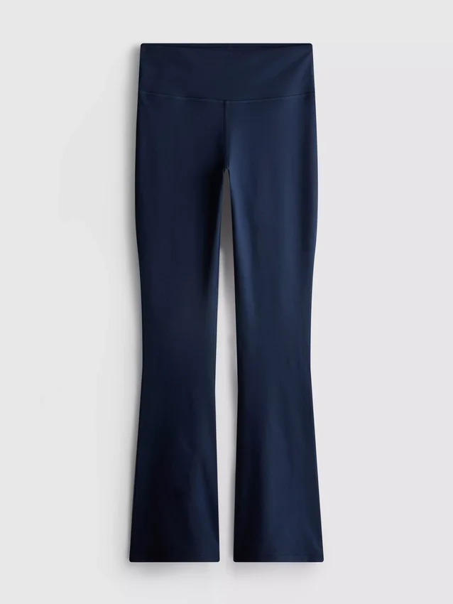 Leggings desportivas de cintura alta, apoio suave e corte alargado