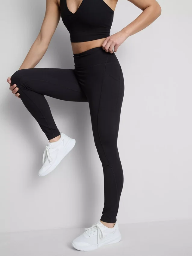 Leggings desportivas de cintura alta com apoio suave