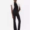 Leggings desportivas de cintura alta e corte largo